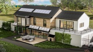 modele de maison écologique et autonome a étage